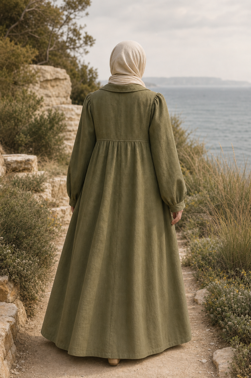 Bath Olive Back