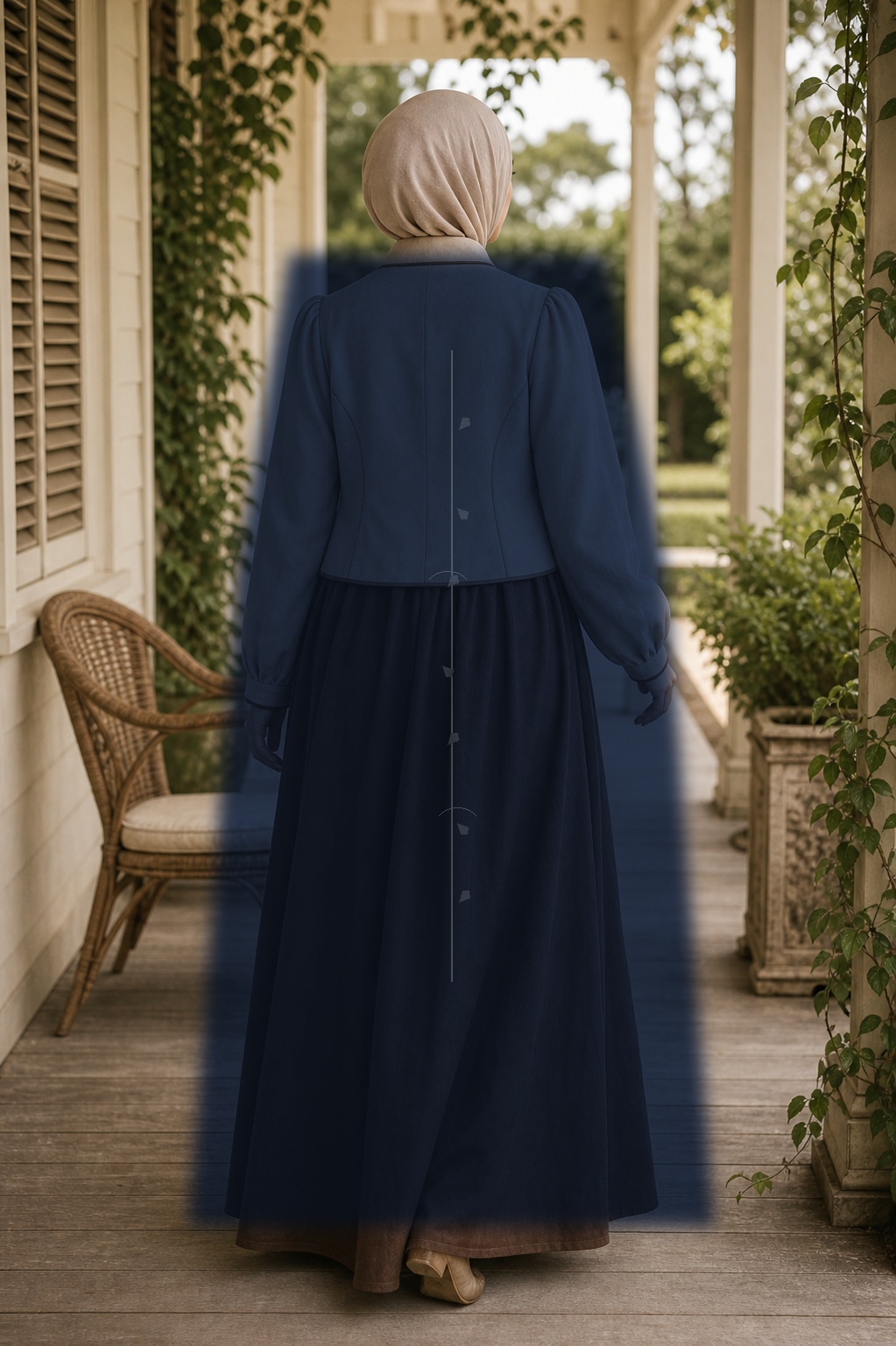 Marianne Navy Back