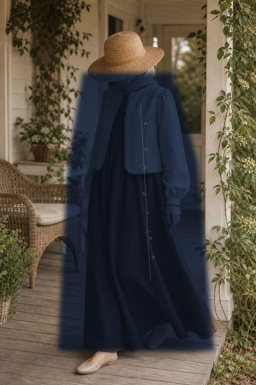 Marianne Navy Side Profile