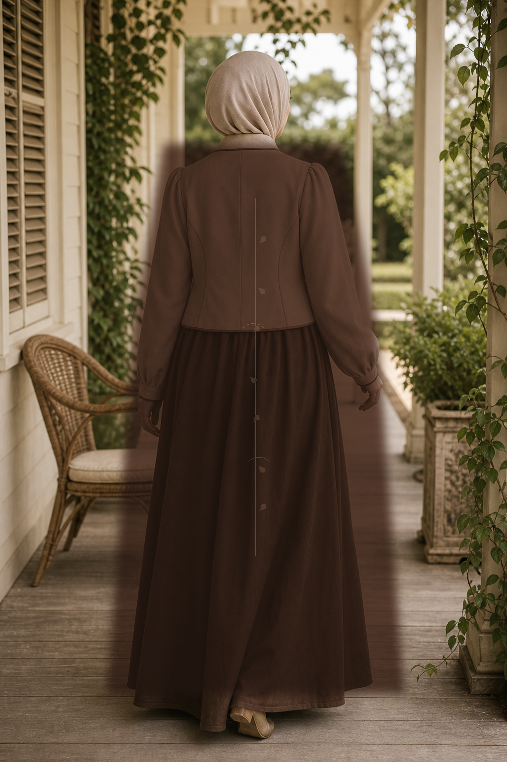 Marianne Dark brown Back