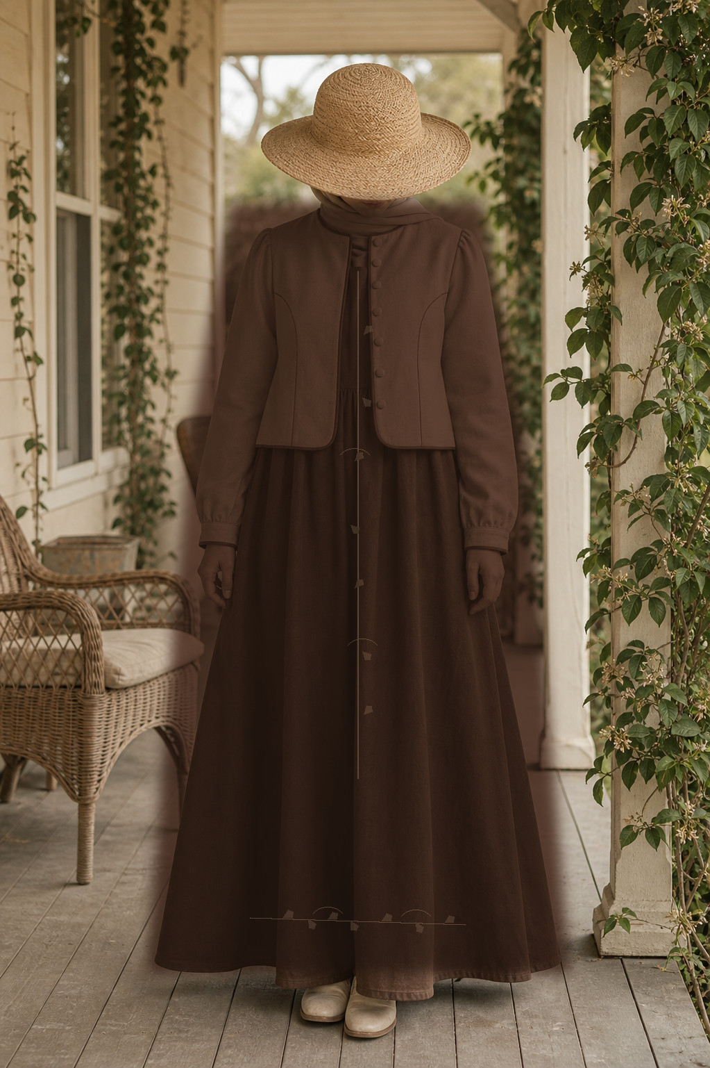 Marianne Dark brown Front